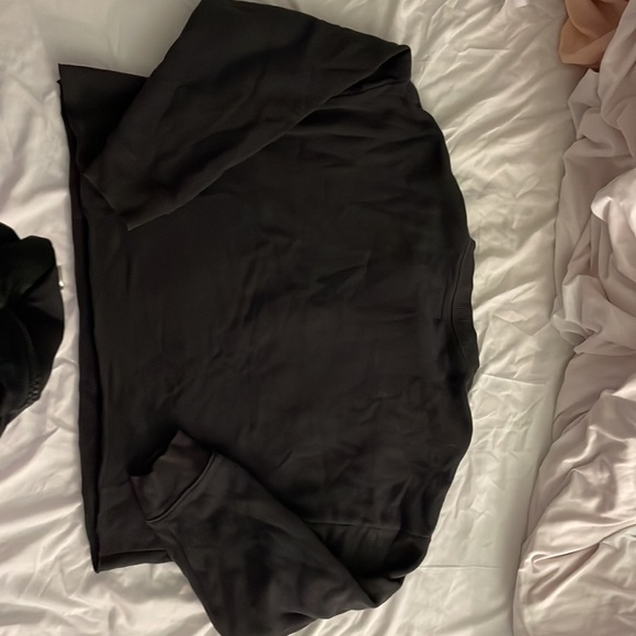 American eagle lace up fleece crewneck size M - Picture 3 of 4